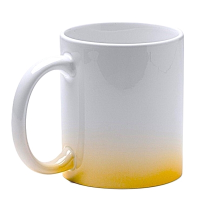 White sublimation mug - colored base